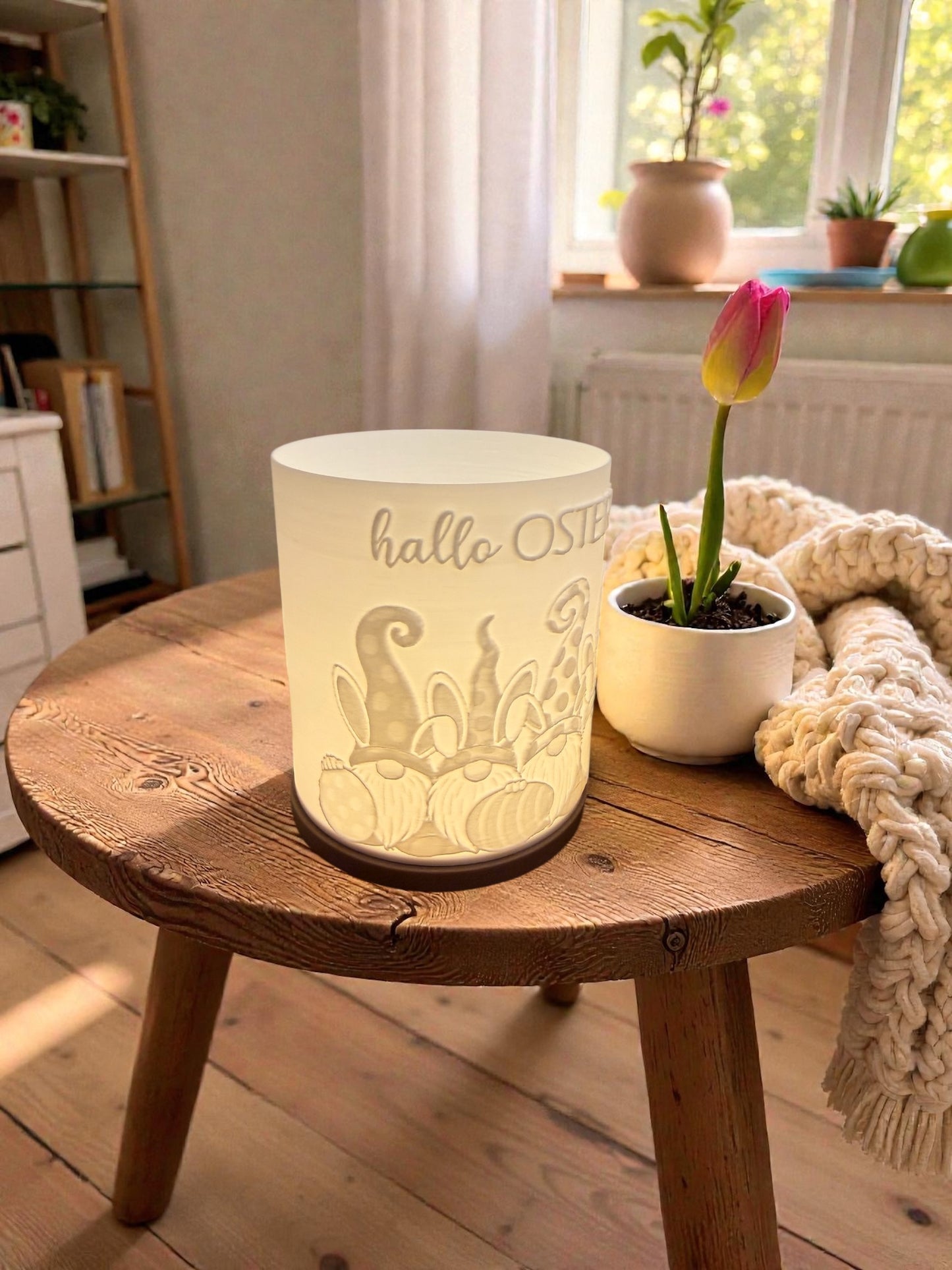 3D-Druckdatei - Windlicht - Oster Wichtel