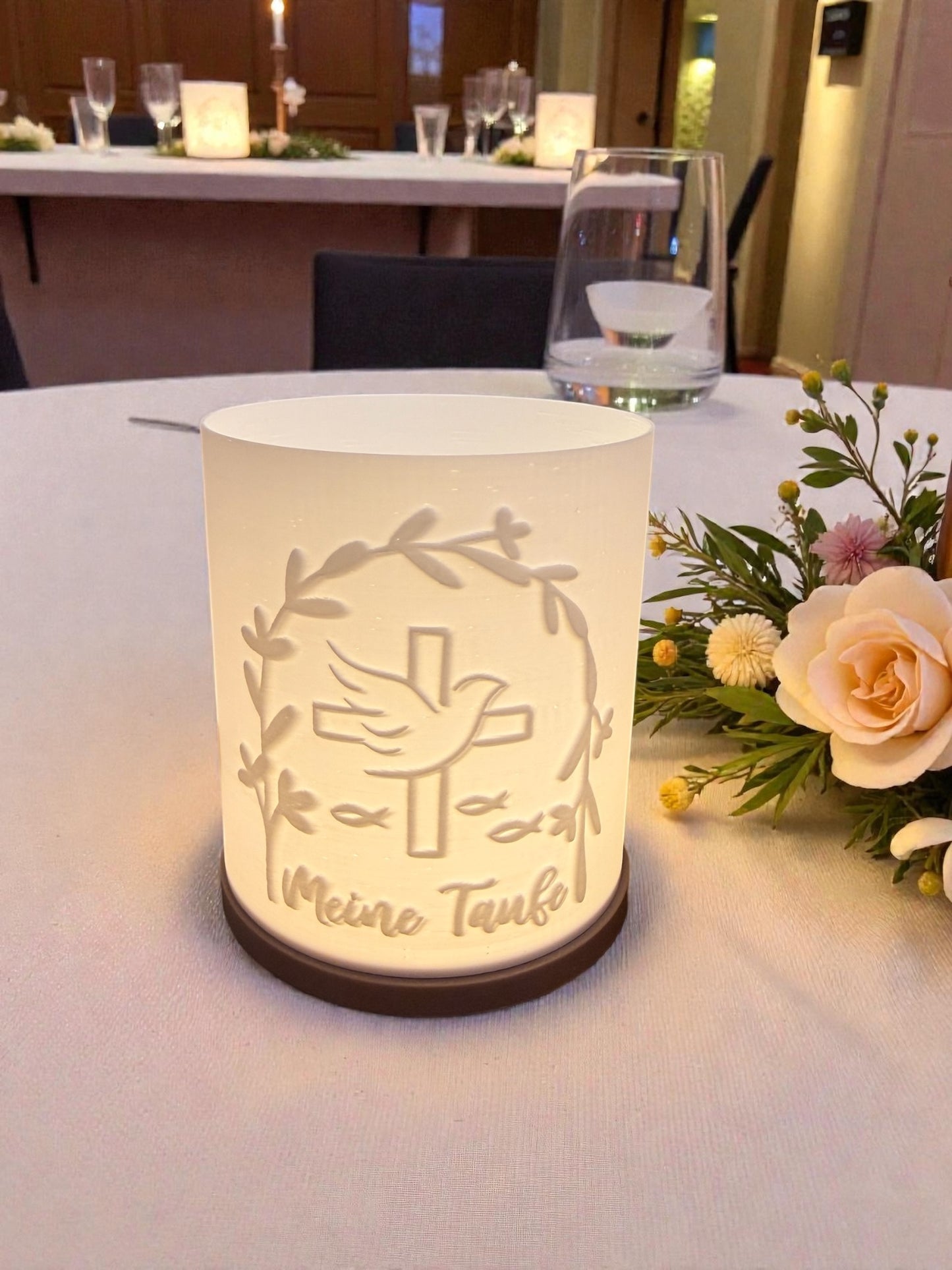 3D-Druckdatei - Windlicht - meine Taufe
