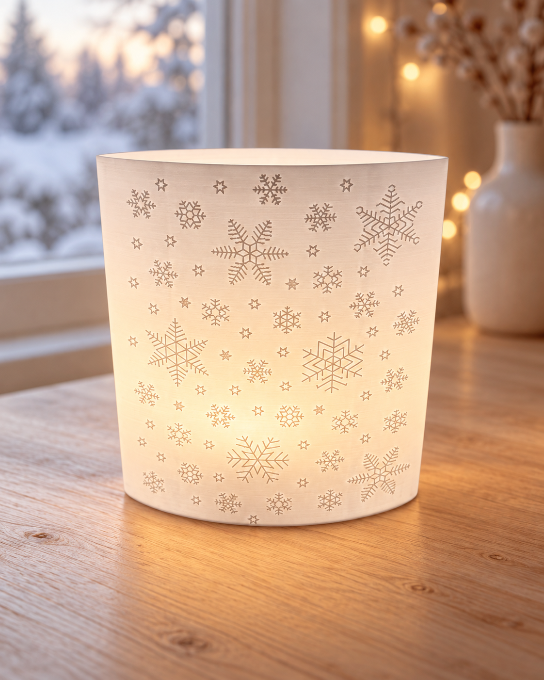 3D-Druckdatei  Windlicht "Schneeflocken"