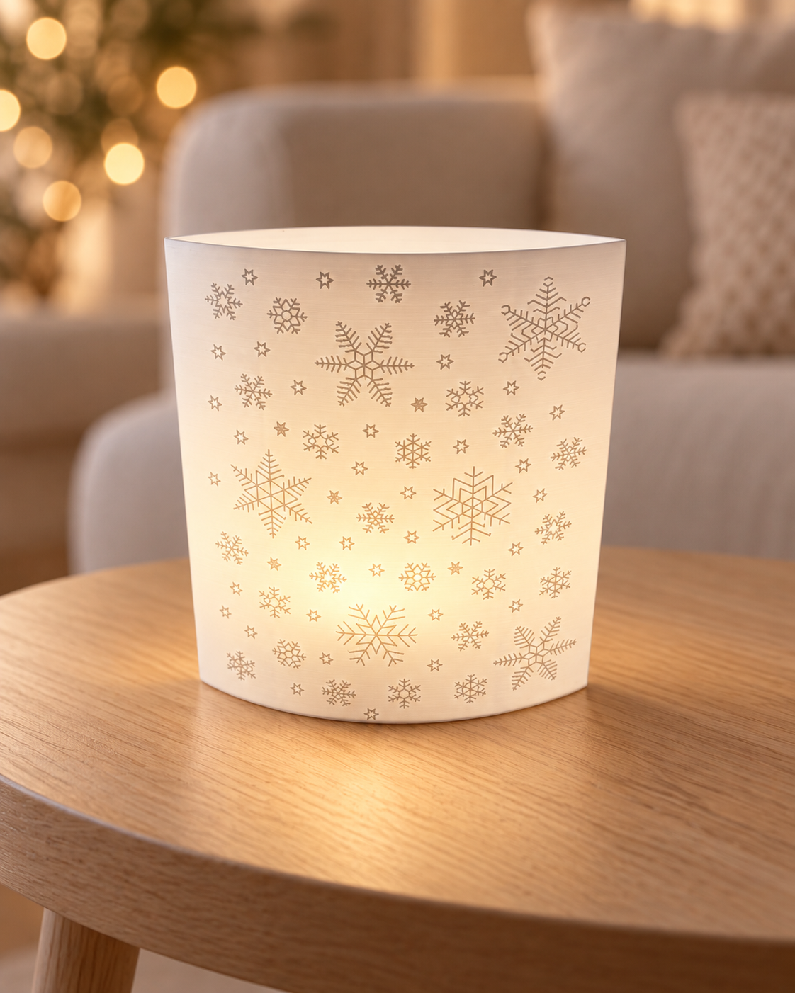 3D-Druckdatei  Windlicht "Schneeflocken"