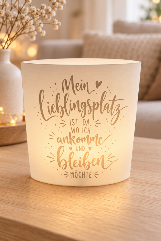 3D-Druckdatei  Windlicht "lieblingsplatz"