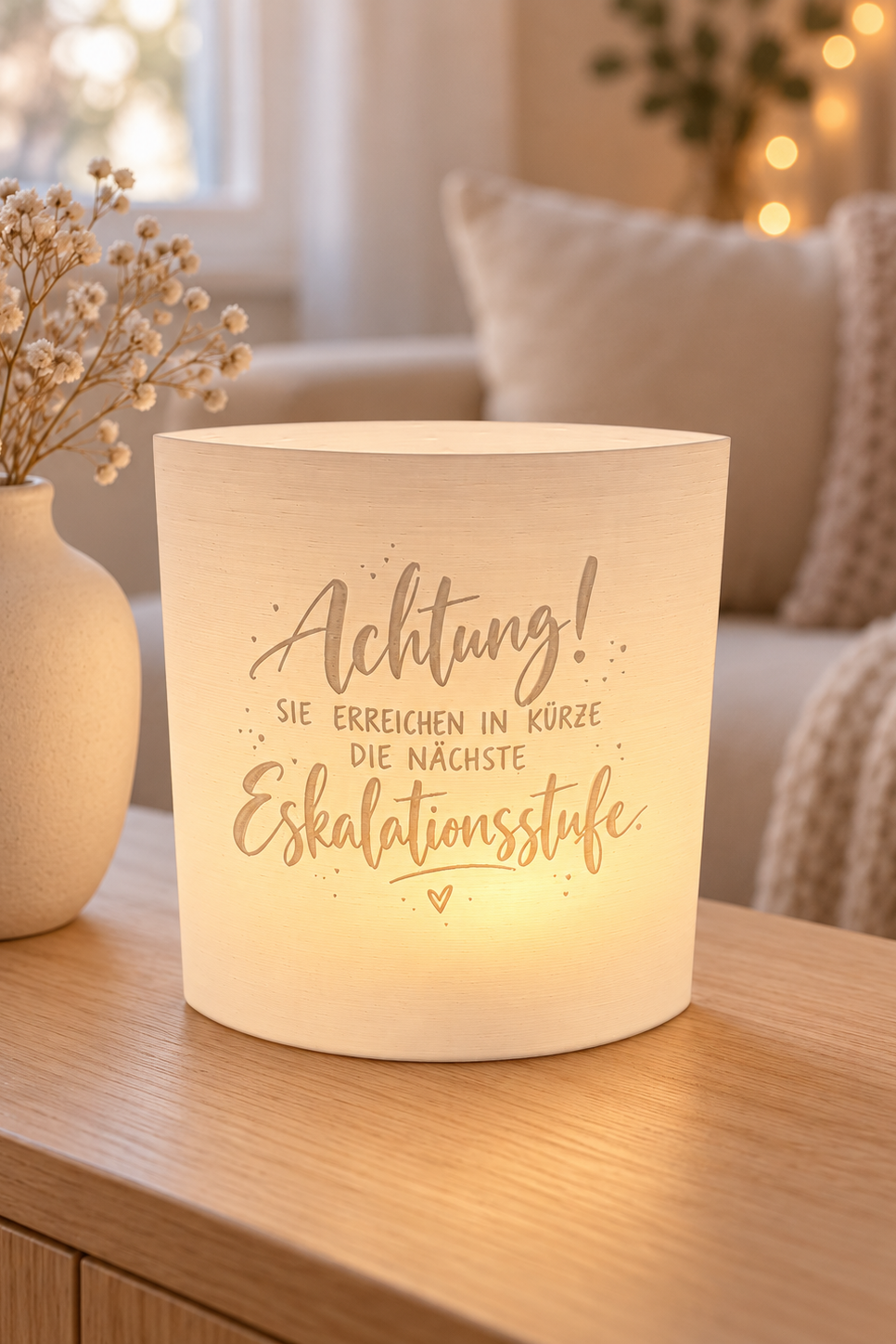 3D-Druckdatei  Windlicht "eskalationsstufe"