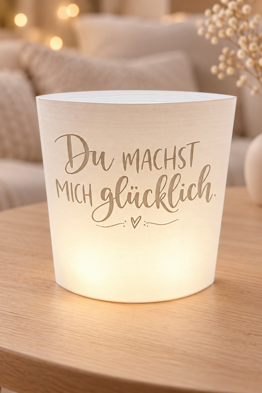 3D-Druckdatei  Windlicht "du machst mich glücklich"