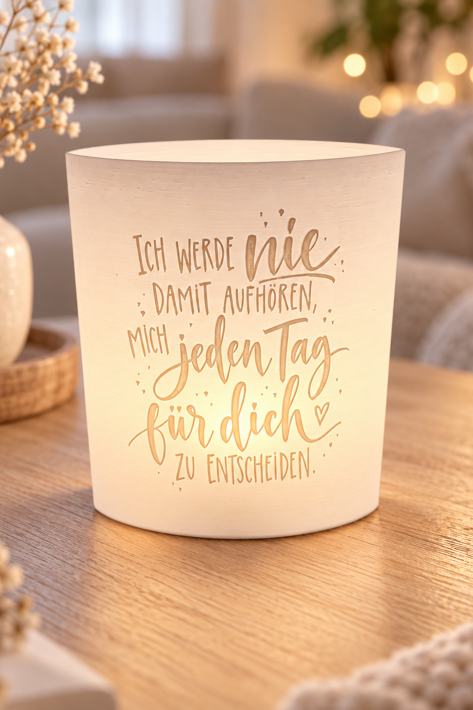 3D-Druckdatei  Windlicht "ich werde nie damit aufhören"