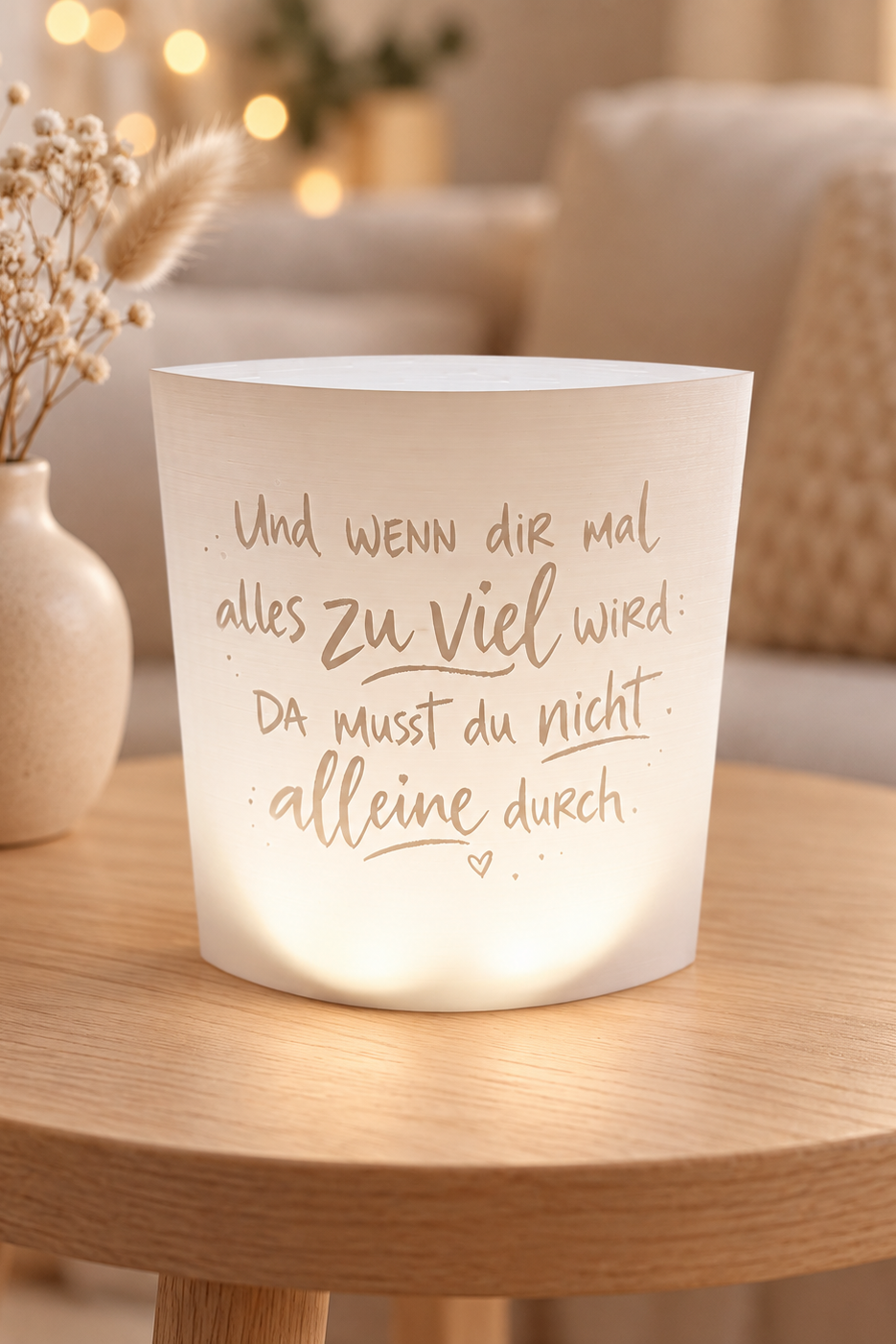 3D-Druckdatei  Windlicht "alles zu viel"