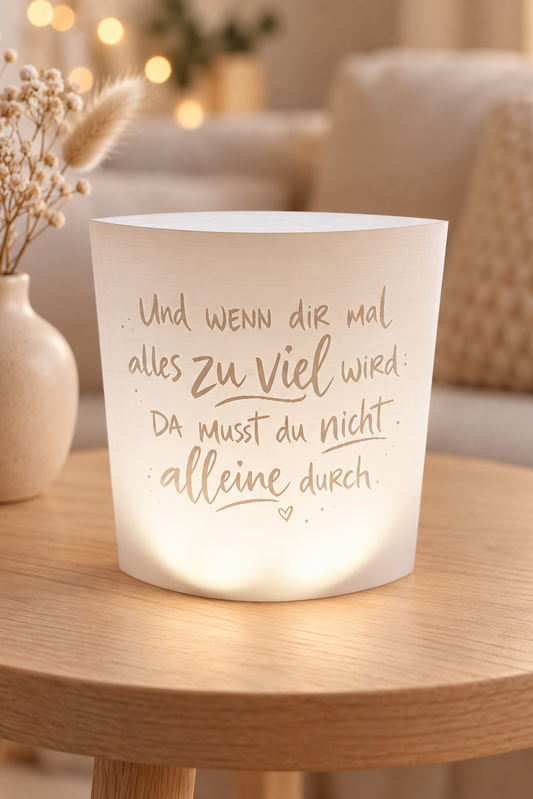 3D-Druckdatei  Windlicht "alles zu viel"