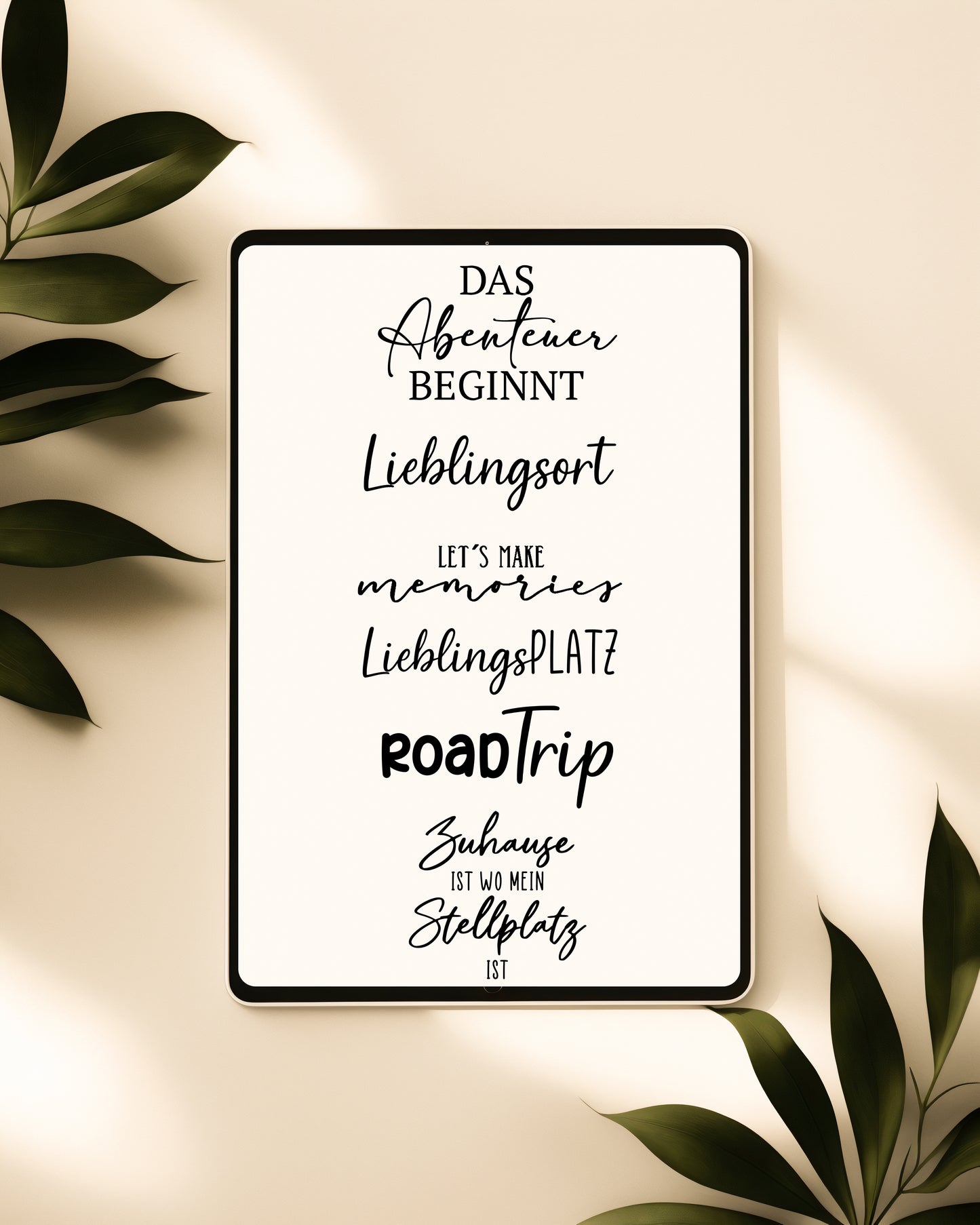 Plotter & Laserdatei Camping Sprüche