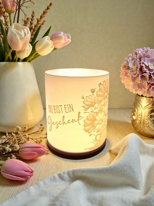 3D-Druckdatei - Windlicht - Du bist ein Geschenk
