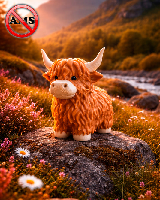 3D-Druckdatei - FIGUR - Hochlandrind - Fiona